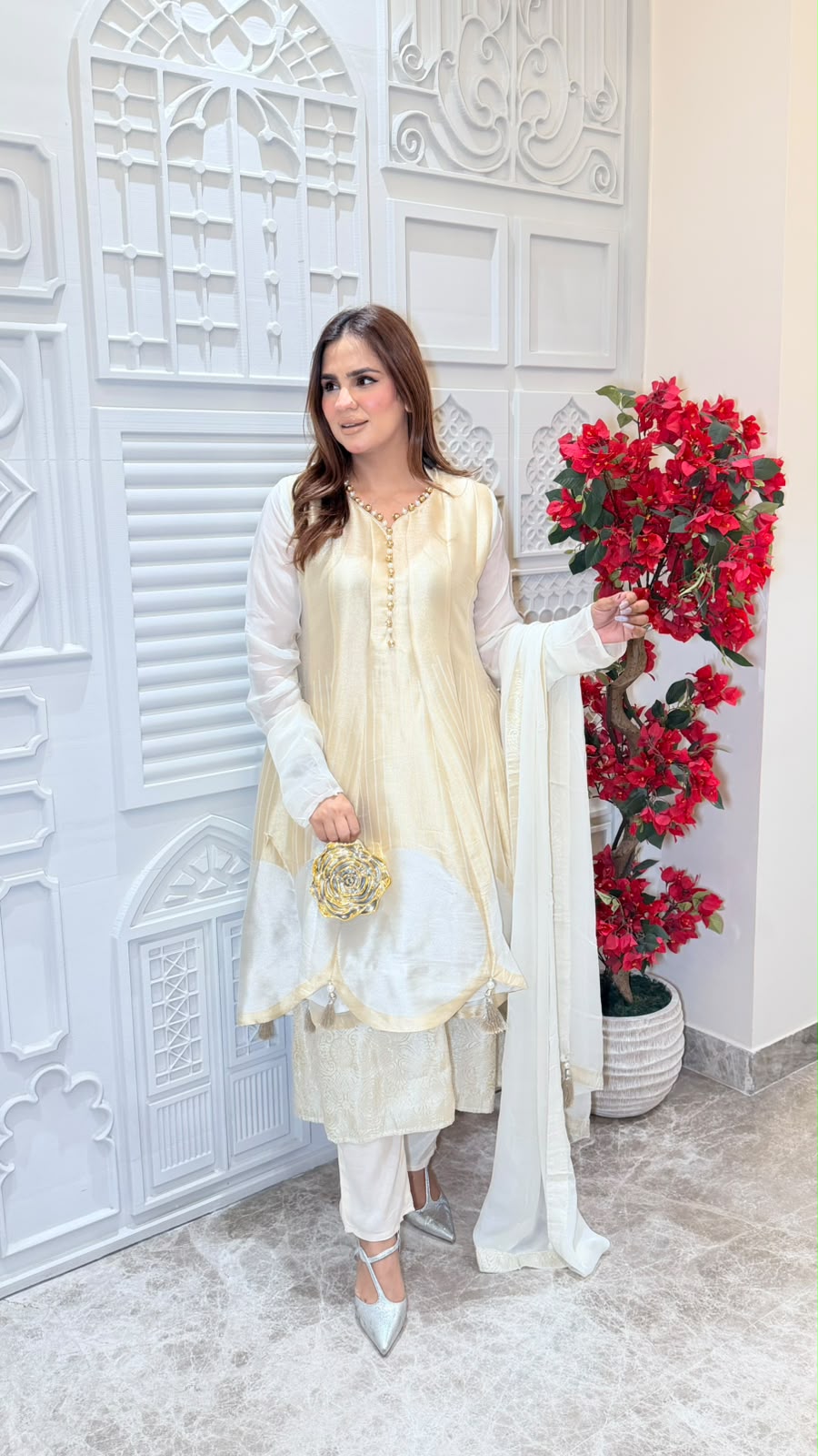 Beutiful elegant pure anarkali suit pc3342