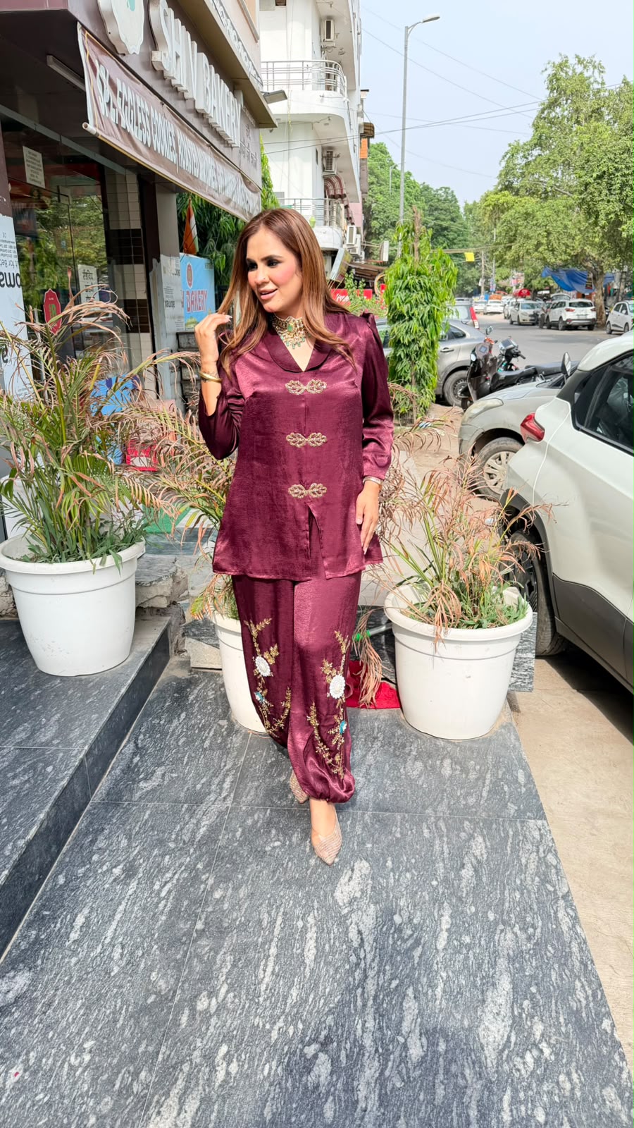 Beutiful elegant partywear cordset pc3363