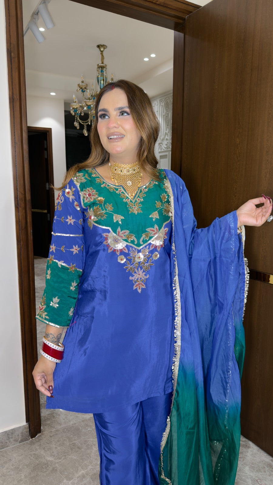 Beutiful elegant partywear suit pc3401