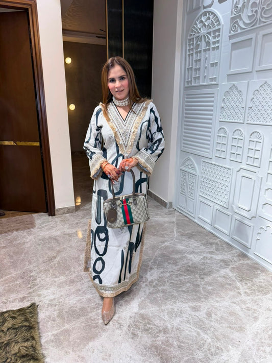 Beutiful elegant partywear kaftan pc3132