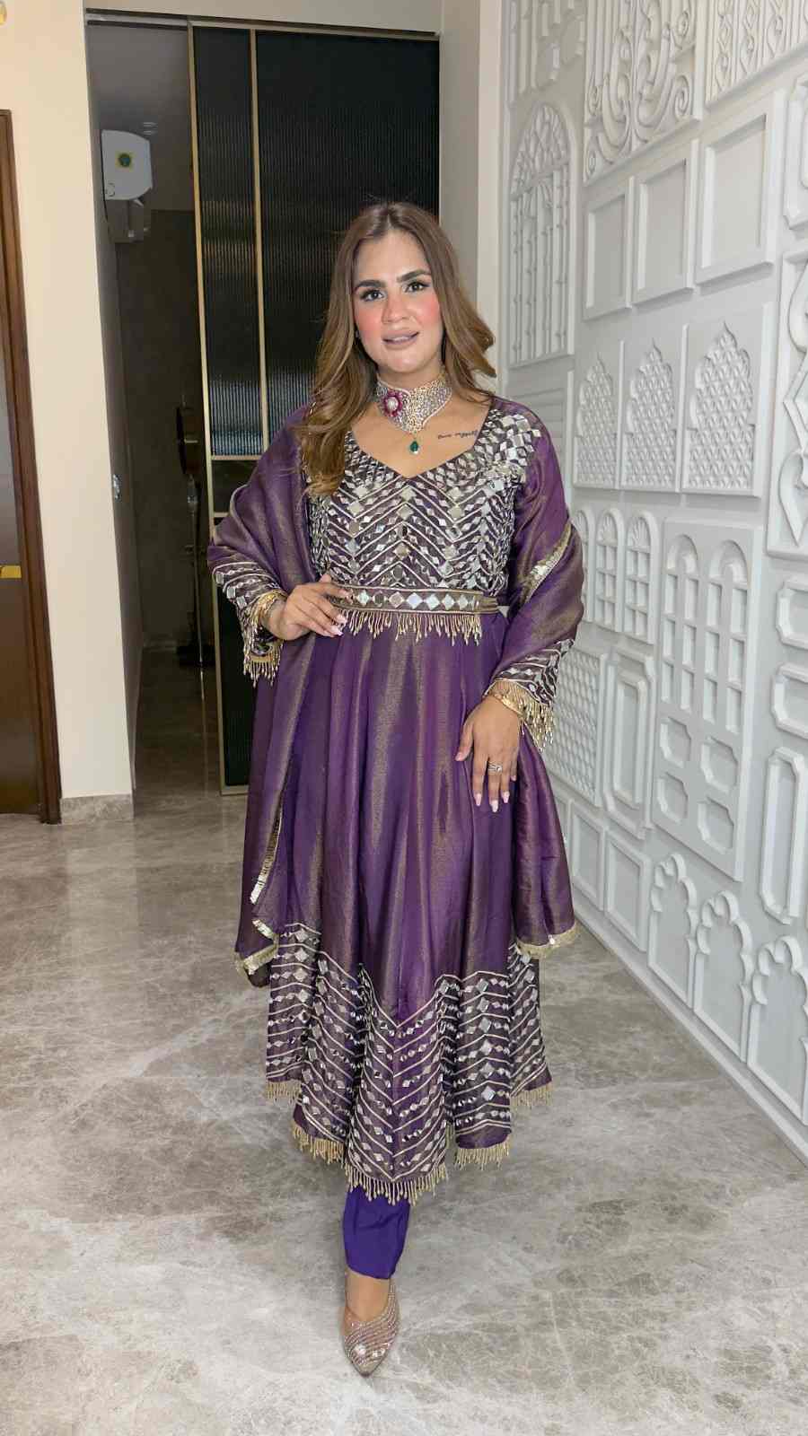 Beutiful elegant partywear suit pc3768