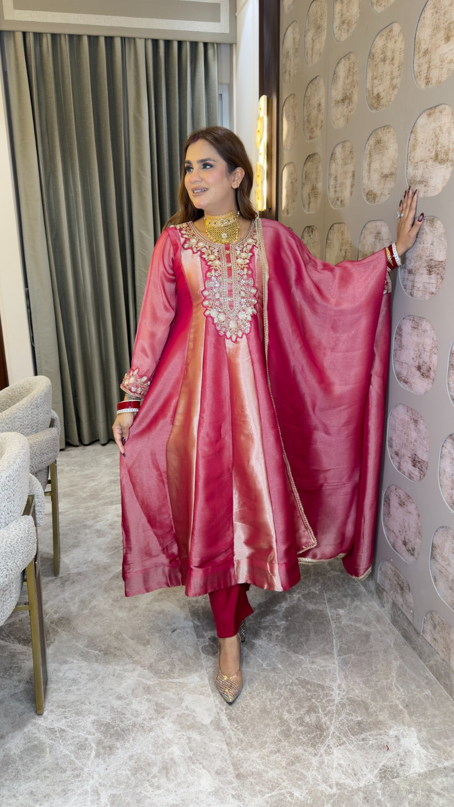 Beutiful elegant partywear suit pc3405