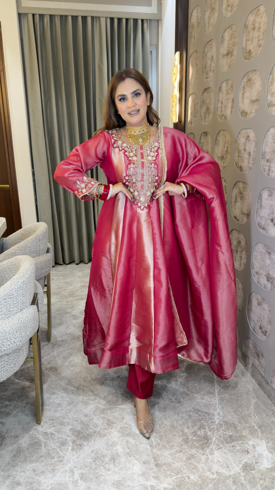 Beutiful elegant partywear suit pc3405