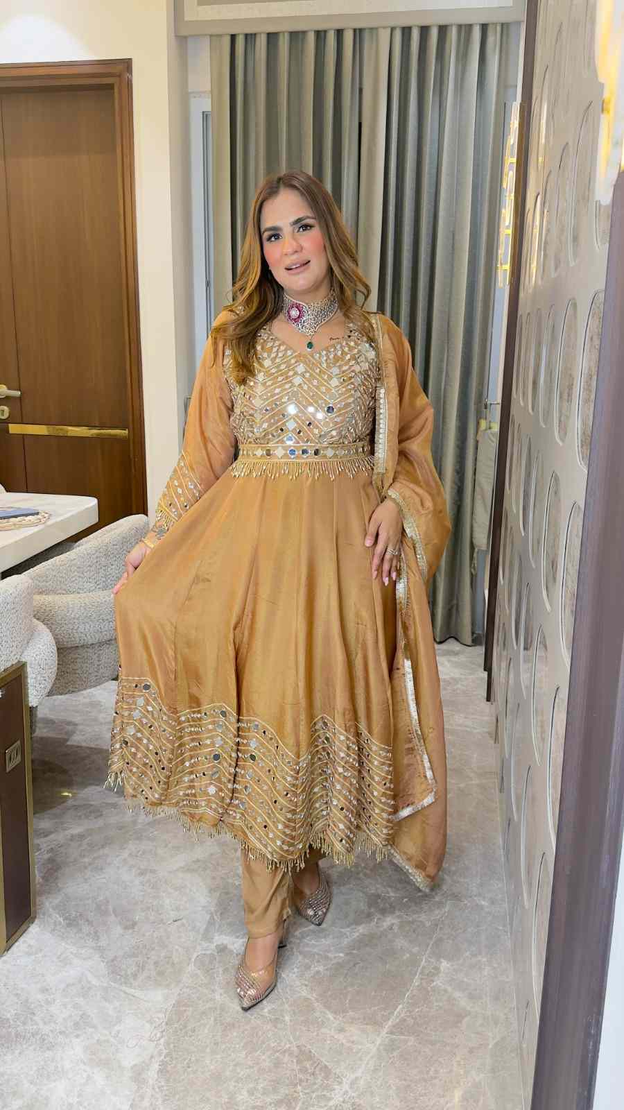 Beutiful elegant partywear suit pc3768