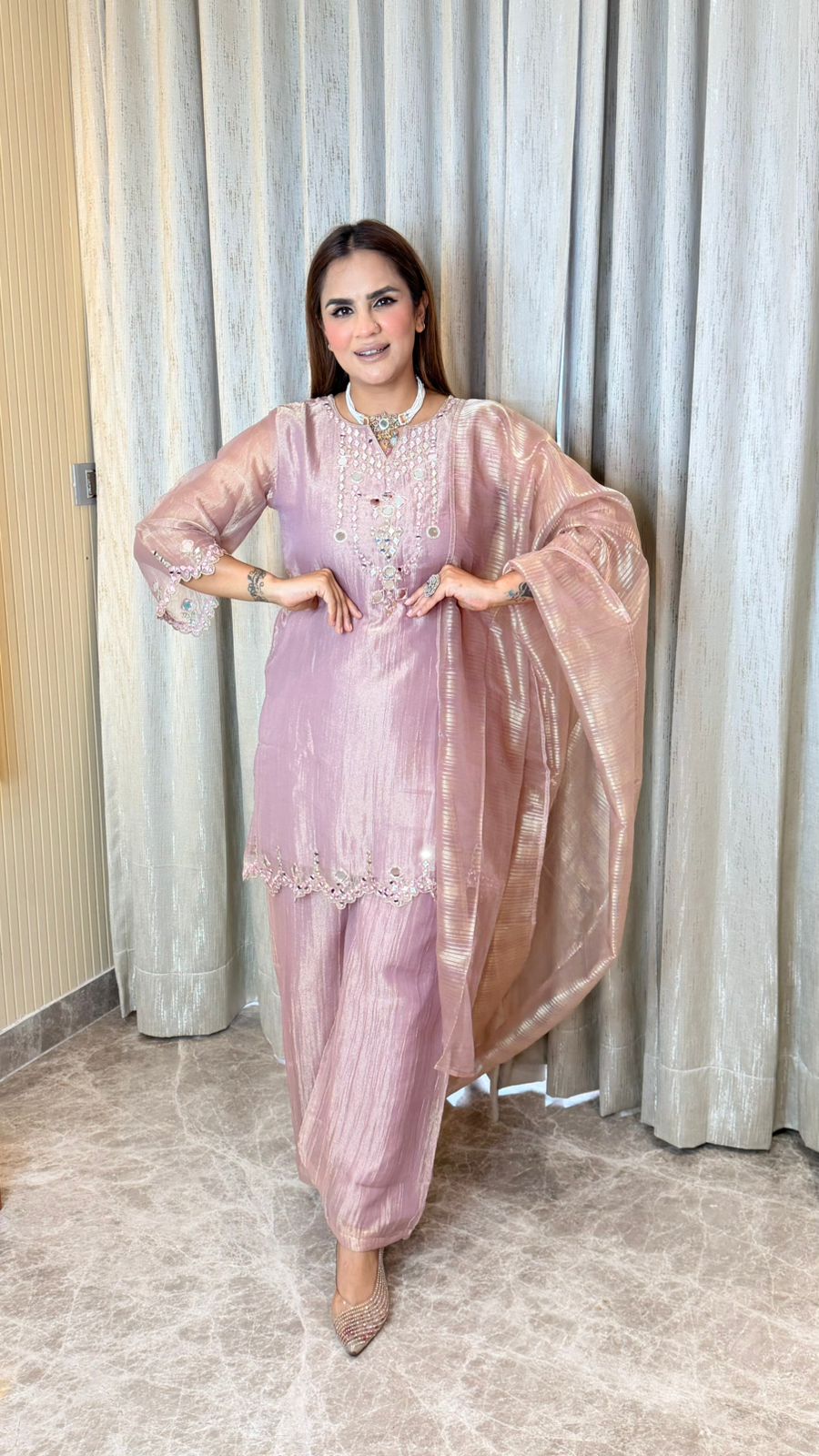 Beutiful elegant partywear suit pc3592