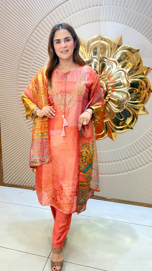 Beutiful elegant partywear suit pc3626