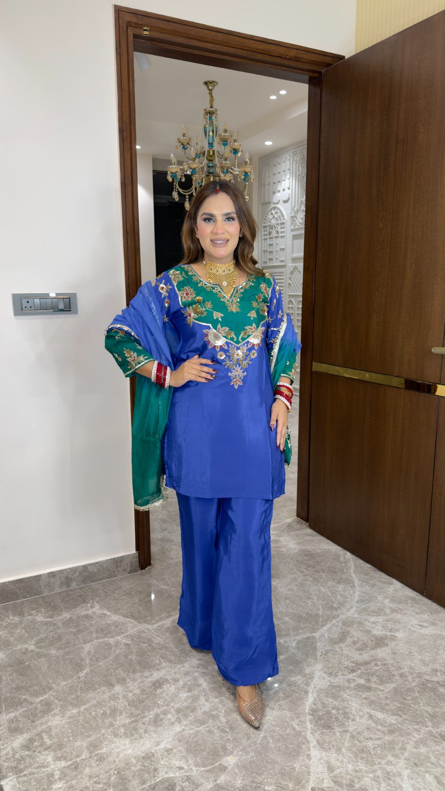 Beutiful elegant partywear suit pc3401