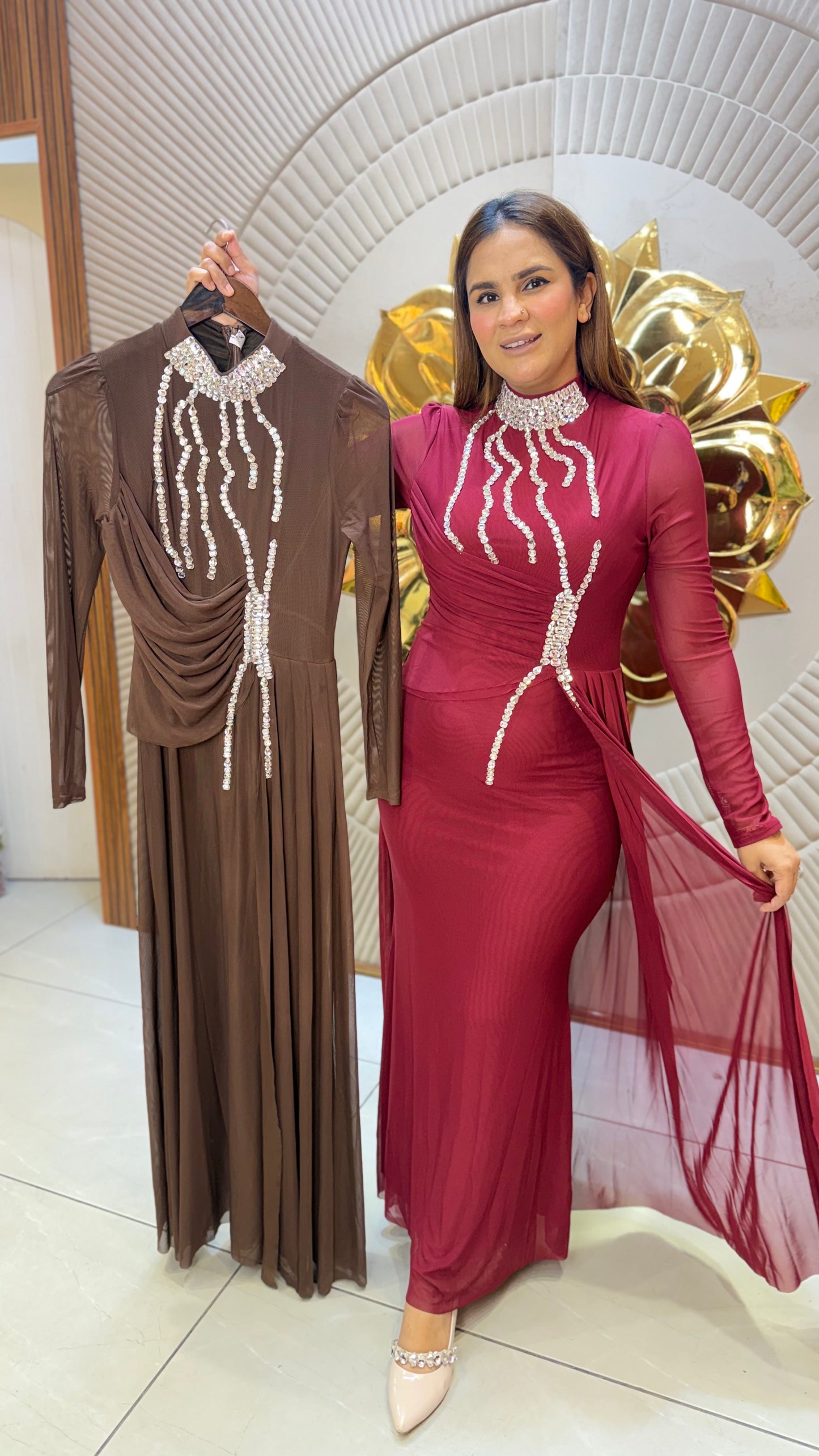Beutiful elegant partywear dress pc3662