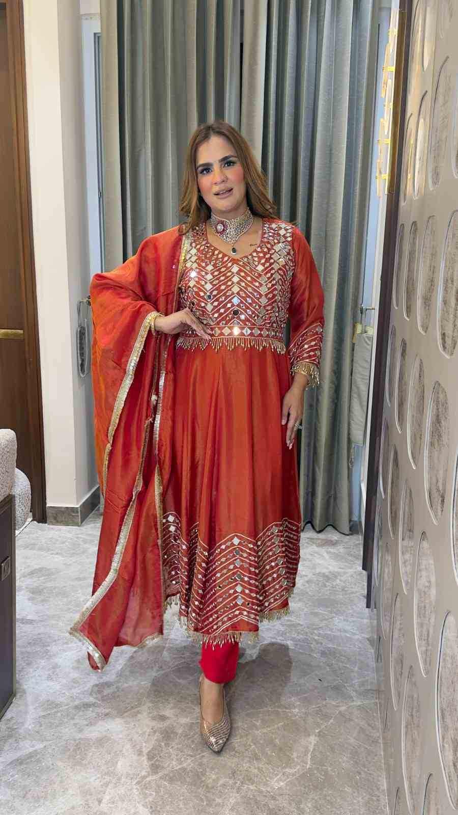 Beutiful elegant partywear suit pc3768