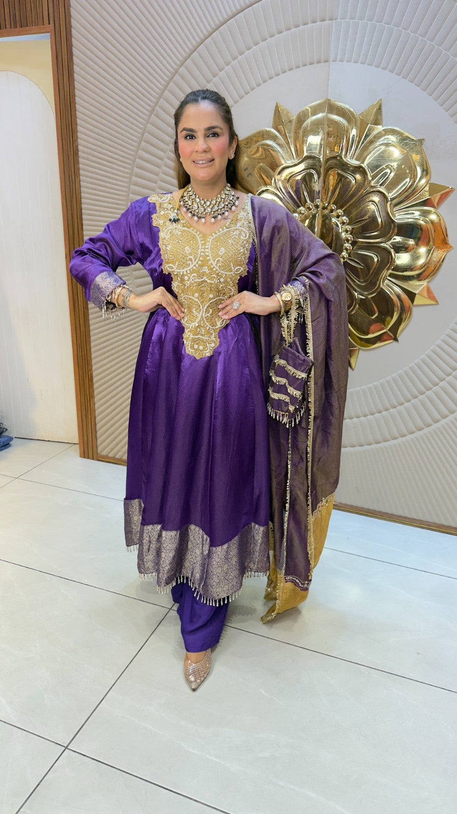 Beutiful elegant partywear suit pc3790