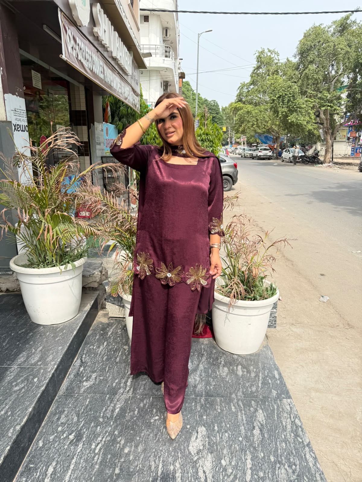 Beutiful elegant partywear suit pc3361