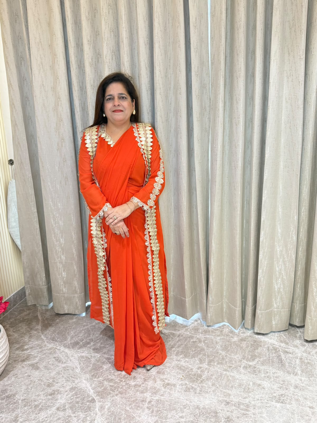 Beutiful elegant partywear saree pc8192