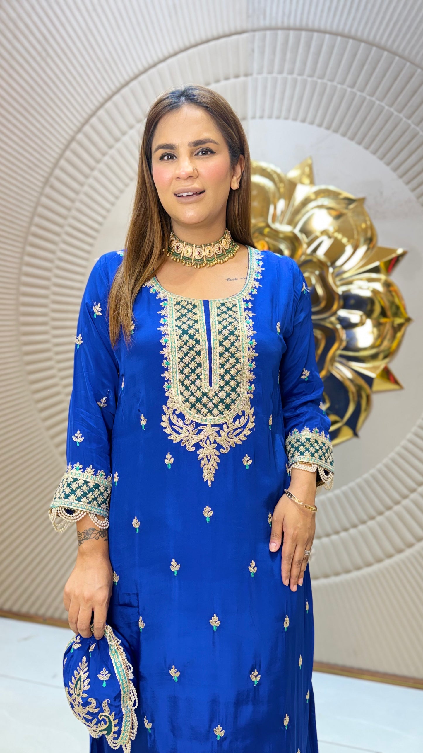 Beutiful elegant partywear suit pc3653