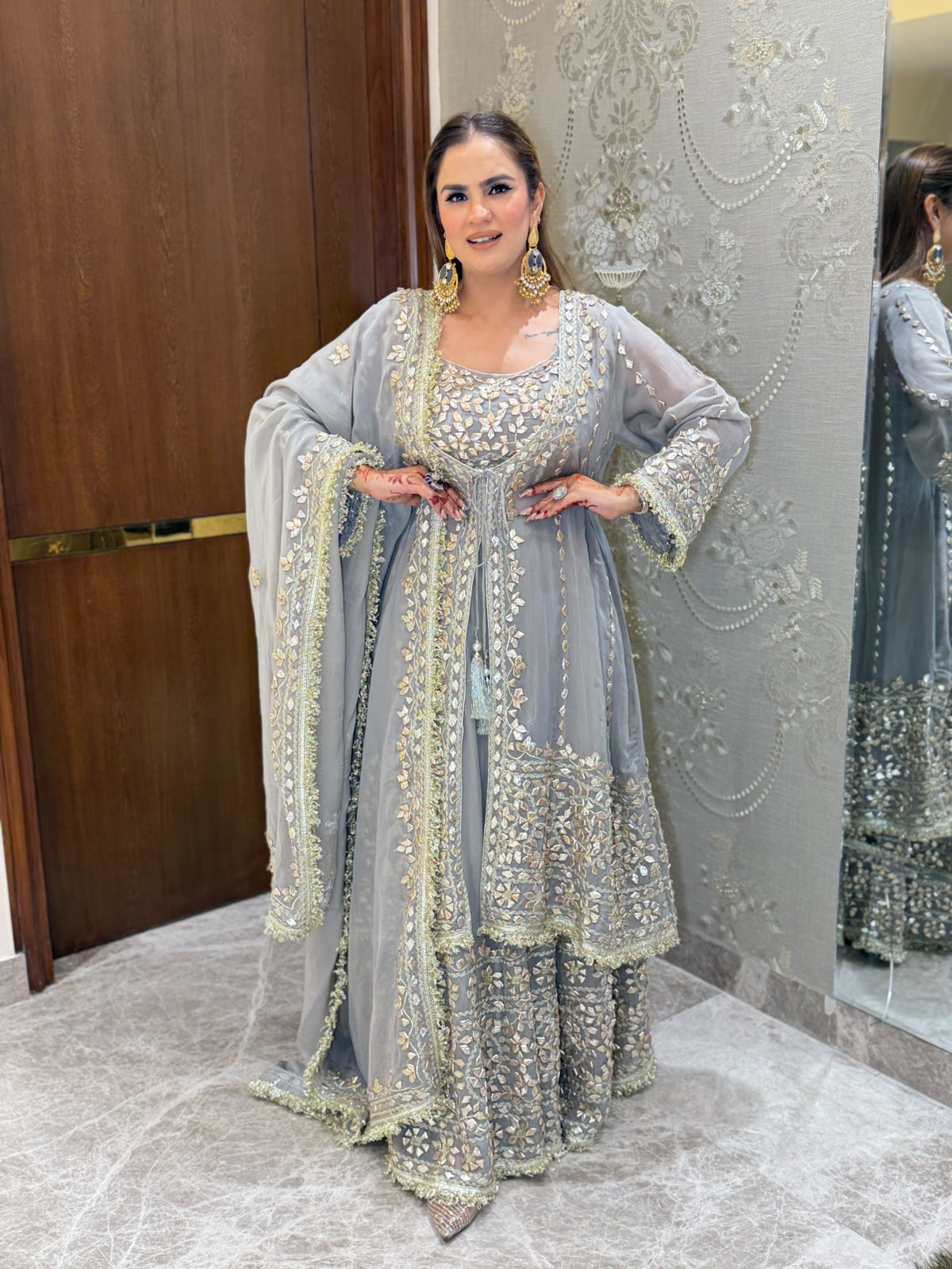 Beutiful elegant partywear suit pc3154