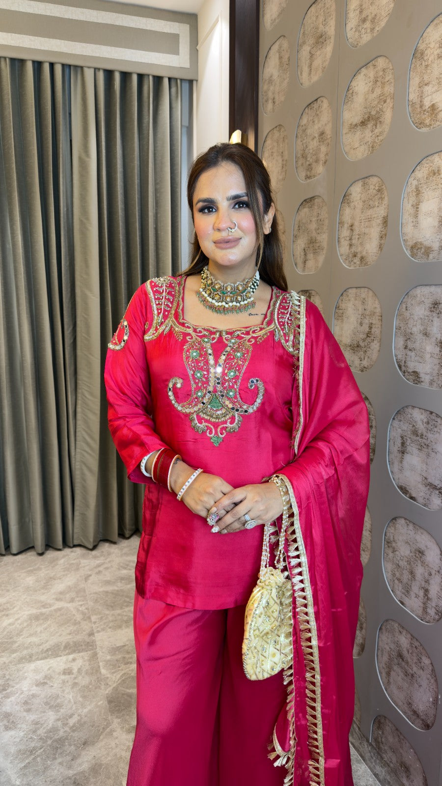 Beutiful elegant partywear suit pc3353