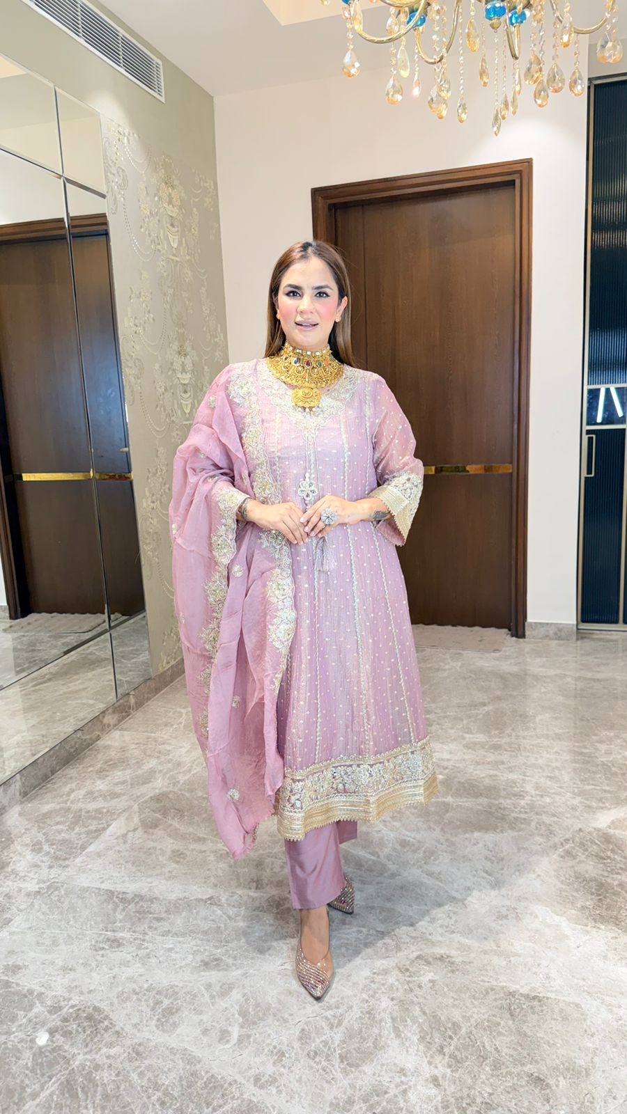 Beutiful elegant partywear suit pc3584