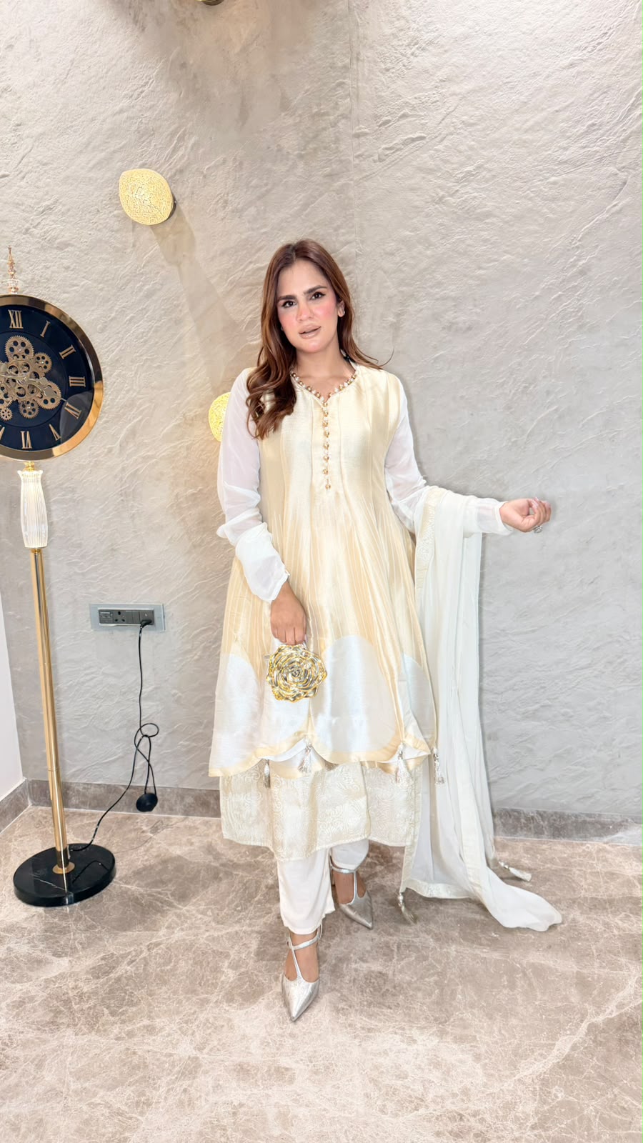 Beutiful elegant pure anarkali suit pc3342