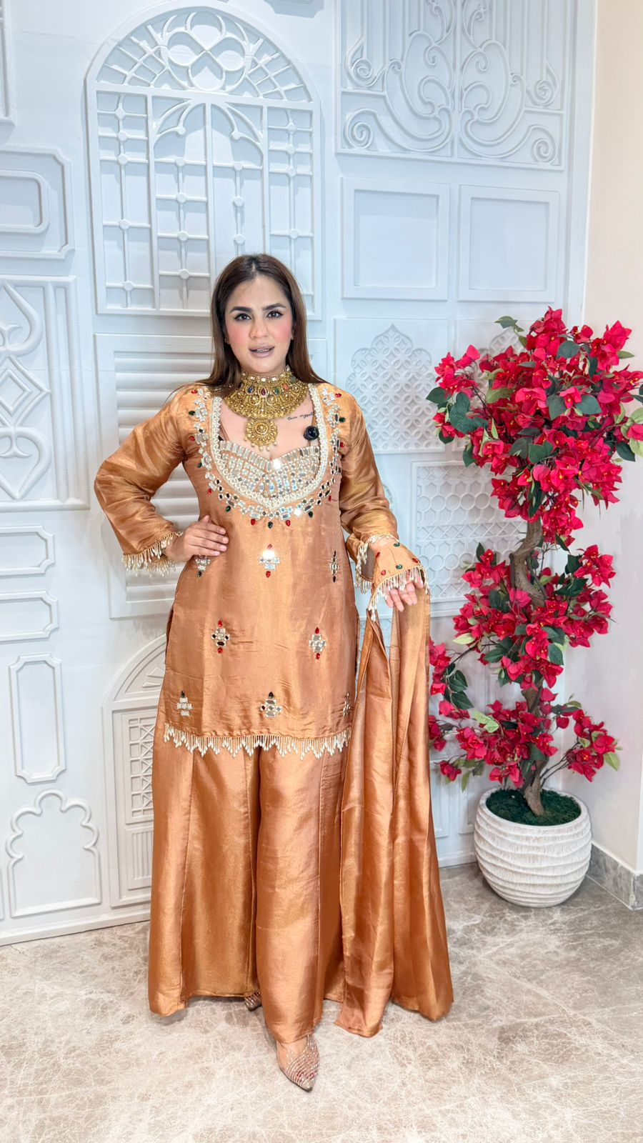 Beutiful elegant partywear suit pc3585