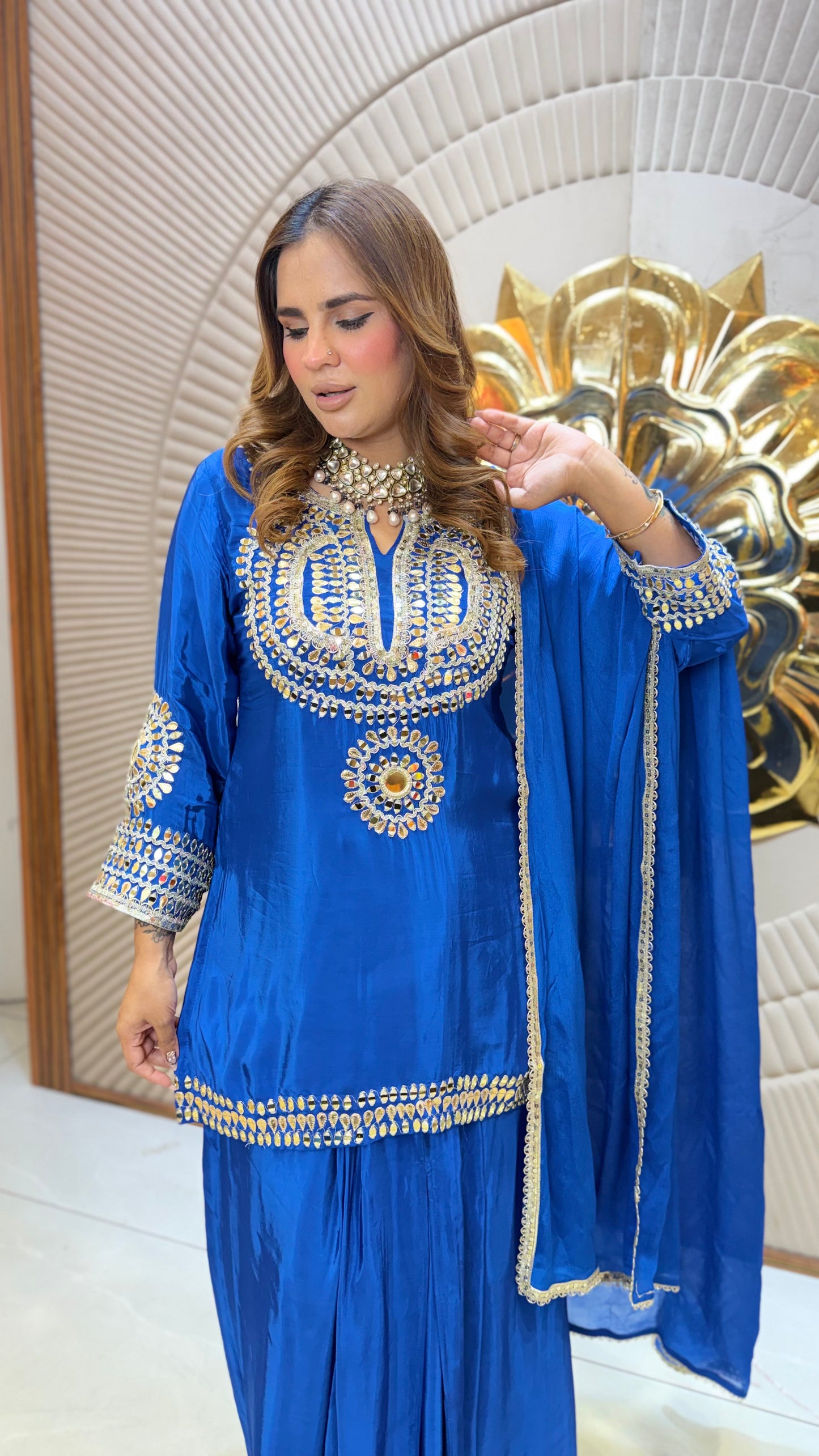 Beutiful elegant partywear suit pc3664