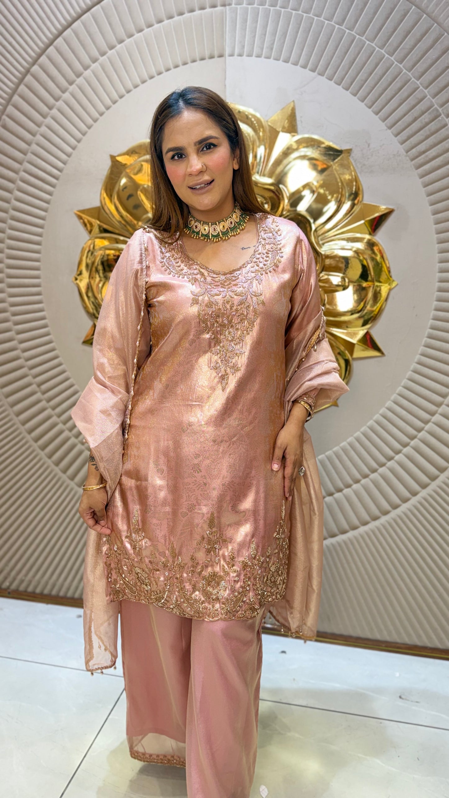 Beutiful elegant partywear suit pc3655