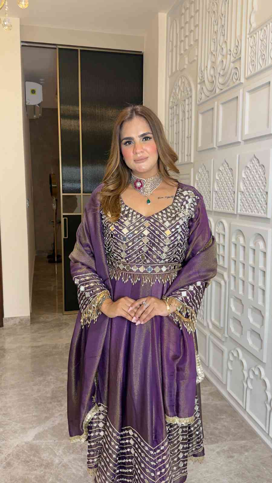 Beutiful elegant partywear suit pc3768