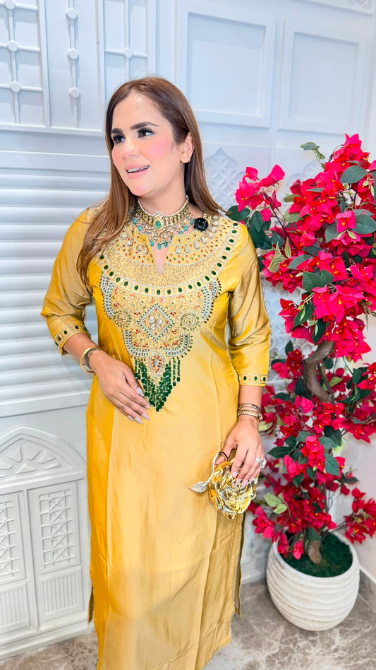 Beutiful elegant partywear cordset with potli pc3368