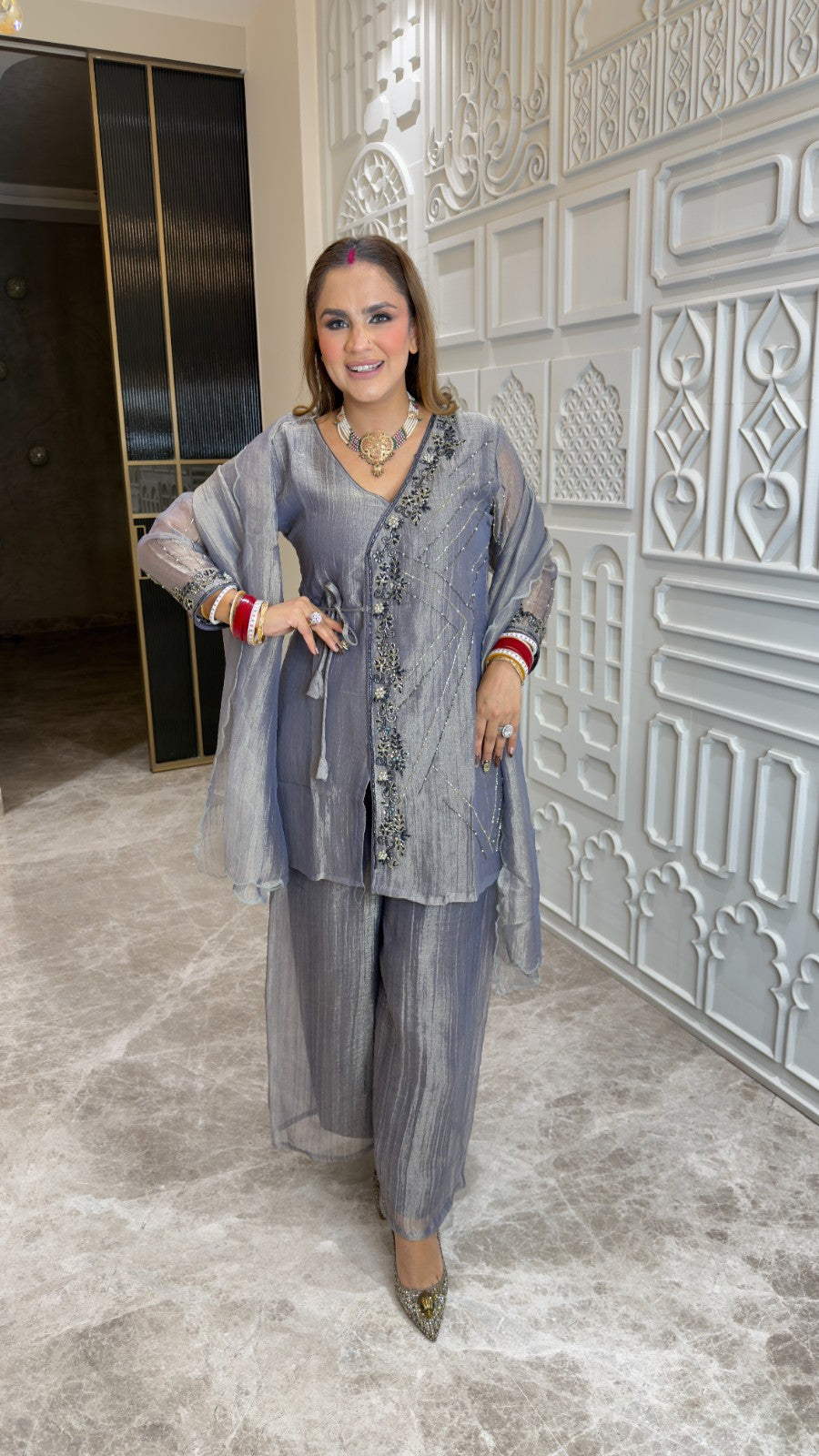Beutiful elegant partywear suit pc3369