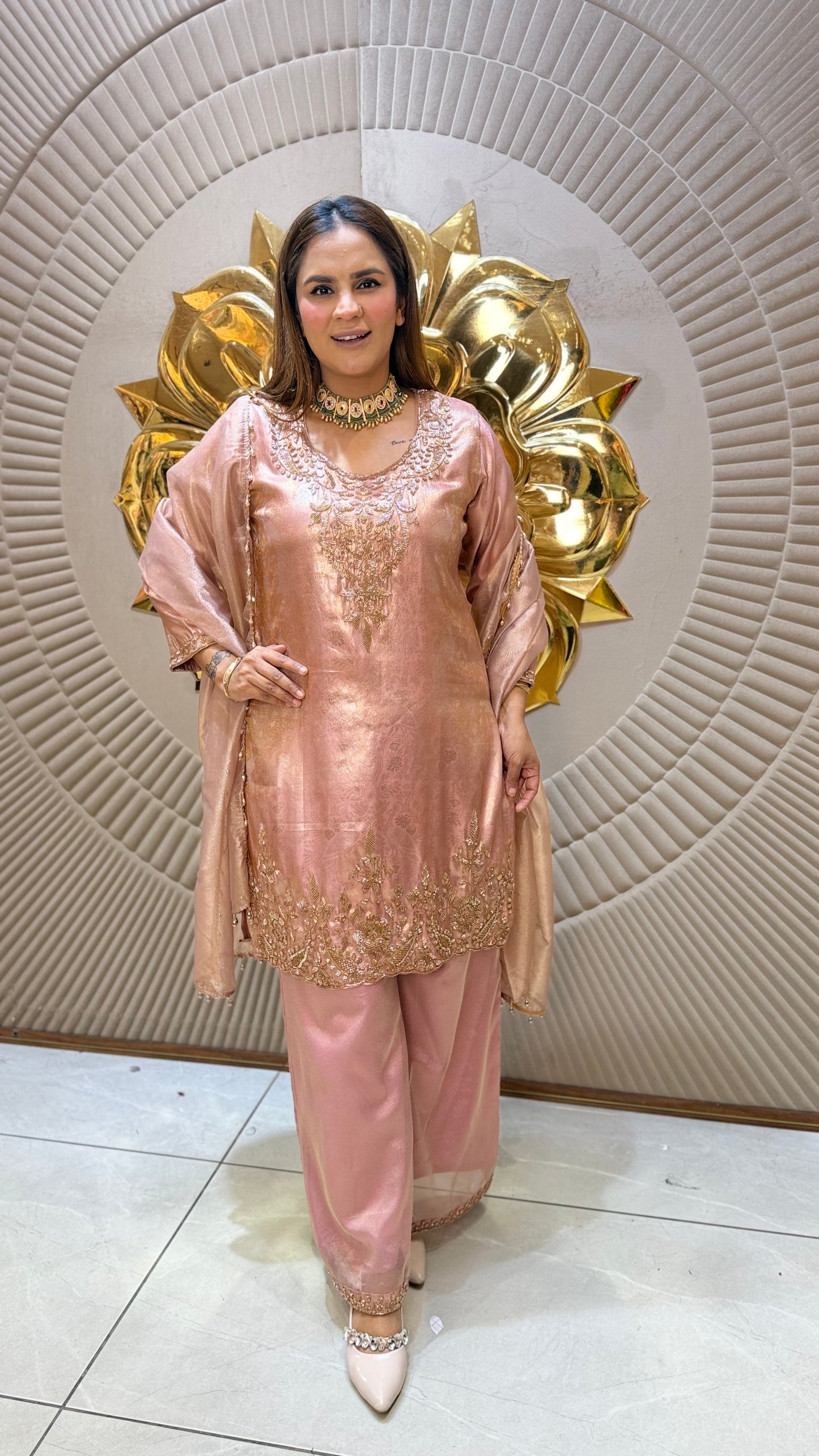 Beutiful elegant partywear suit pc3655